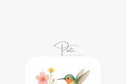 26 Hummingbird Clipart, an Animal Illustration by Pati Charm Studio (Thumbnail 6 of 8)