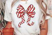 Christmas Coquette Bow PNG, an Illustration by Libby Wishes (Thumbnail 2 of 8)