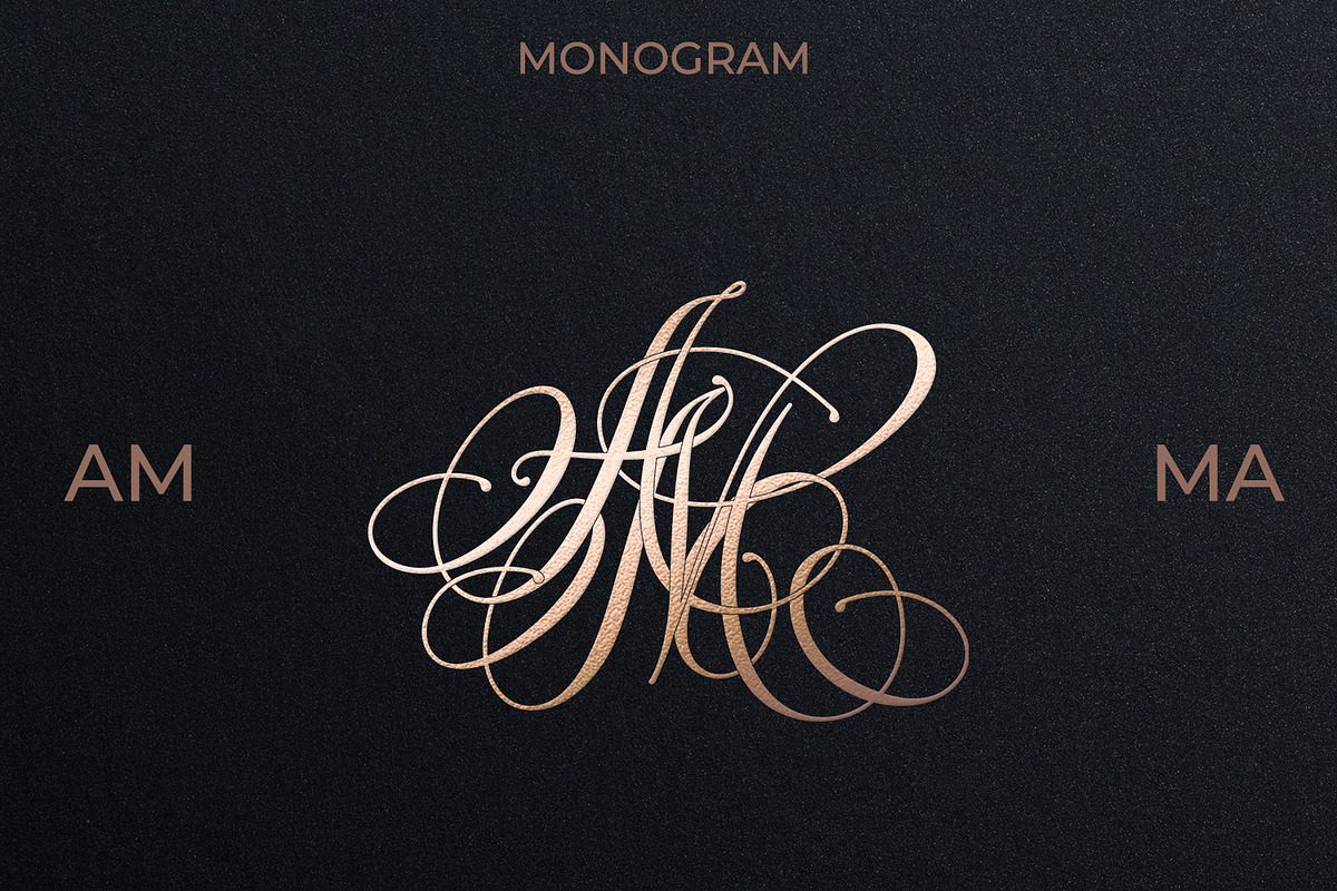 MA AM Wedding Monogram Logo, a Branding & Logo Template by LogoAV (Photo 1 of 6)