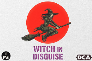 Camo Witch Halloween Sublimation, an Illustration by DreamCafeArt