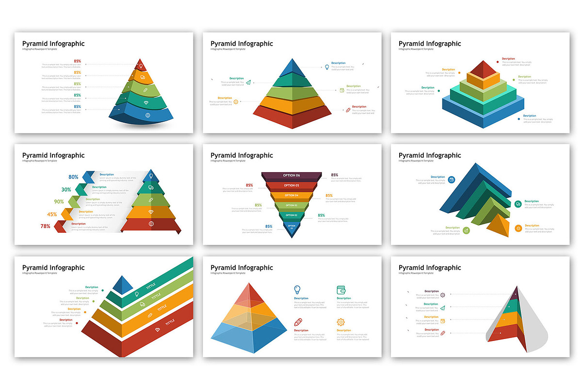 Pyramid Presentation - Infographic, a Presentation Template by ...