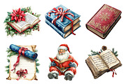 Watercolor Christmas Readings Clipar, an Illustration by Daily.Designs (Thumbnail 3 of 5)