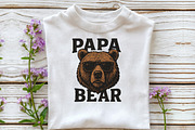 Papa Bear Sublimation PNG, an Illustration by DreamCafeArt (Thumbnail 3 of 7)