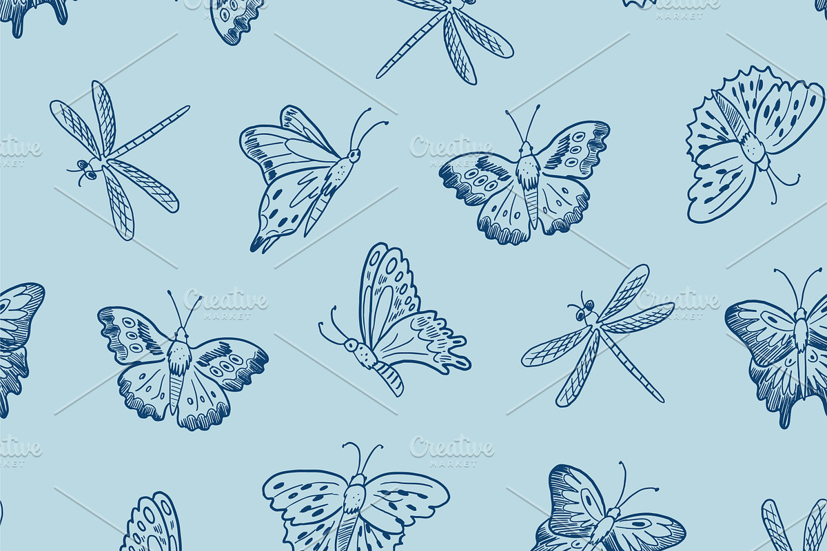 Spring Butterflies, a Pattern Graphic by GooseFrol (Photo 6 of 8)
