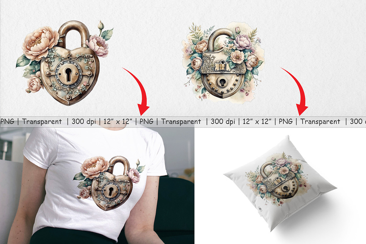 Old Padlock Clipart, a Graphic by Artnoy (Photo 3 of 5)