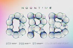 Noontime ORB - Color Bitmap Font
