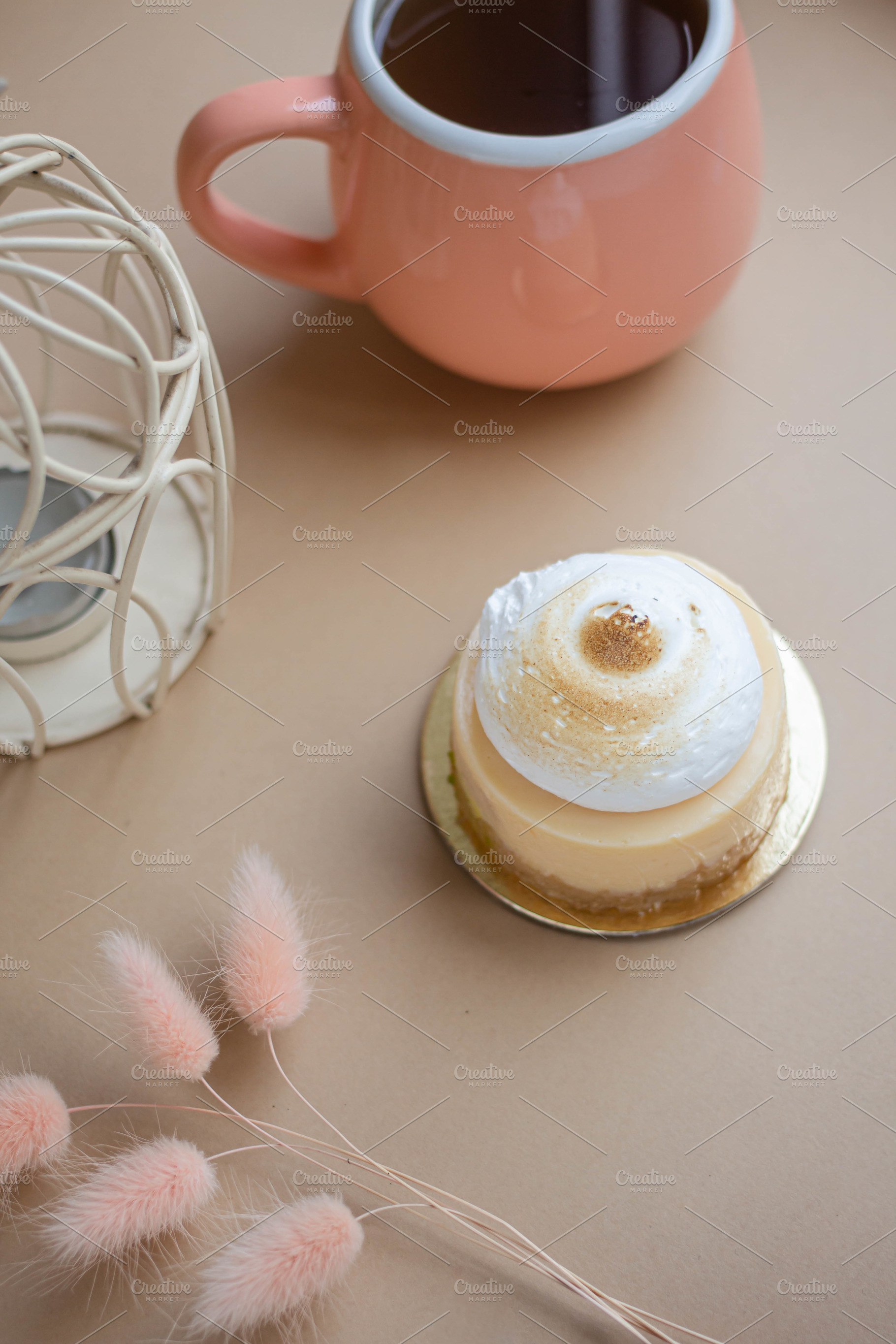 lemon cake with cream, a Food & Drink Photo by Arymer