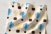 Hot Air Ballons Seamless Pattern, a Decorative Illustration by Oleksandra Illustrates (Thumbnail 10 of 12)