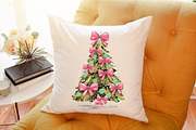 Coquette Pink Bow Christmas Tree PNG, an Illustration by Sublimation Artist (Thumbnail 9 of 9)