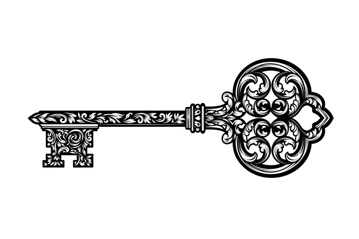 Ornamental Vintage Key SVG Bundle, an Illustration by Gaye Art (Photo 23 of 31)