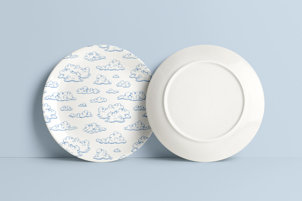 Hand-drawn clouds seamless patterns, a Pattern Graphic by Good Studio (Photo 4 of 5)