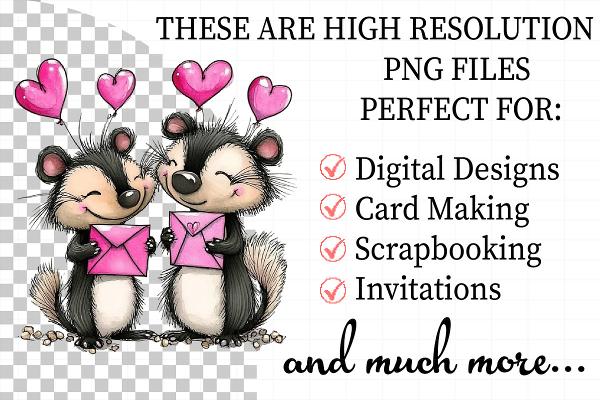 Valentine’s Day Animals Clipart, an Illustration by Daily.Designs (Photo 2 of 5)