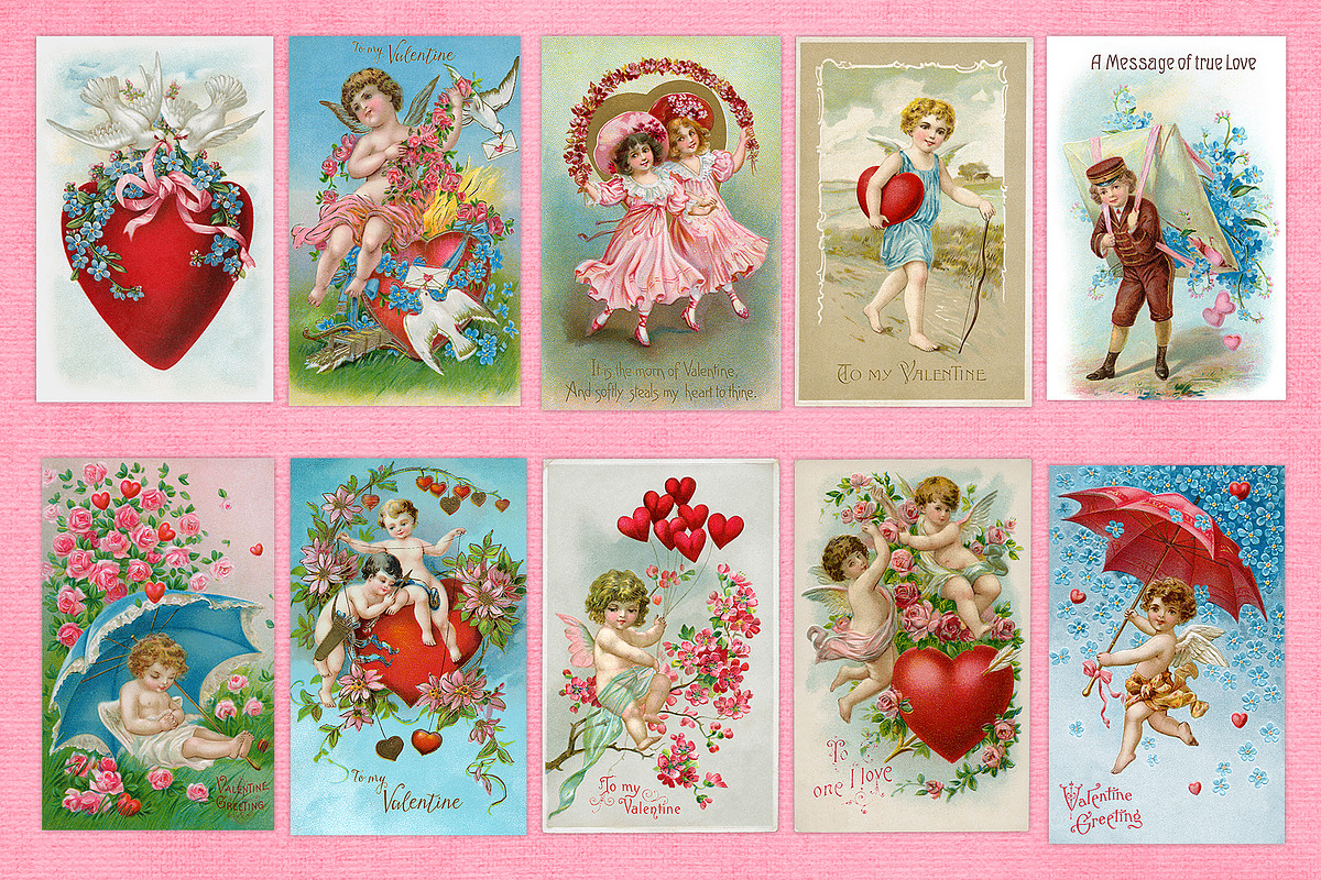Vintage Valentine Illustrations, an Illustration by French Kiss Collections (Photo 4 of 13)