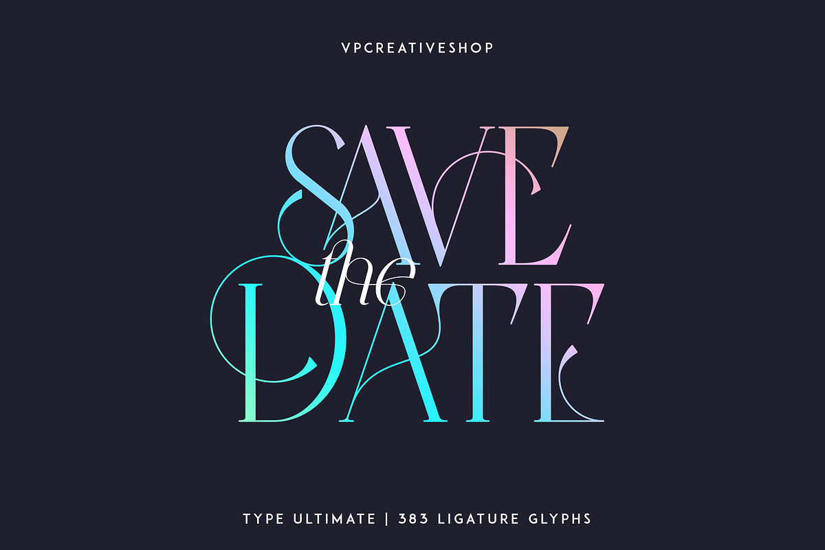 Type Ultimate - serif logo font, a Serif Font by VP Fonts (Photo 18 of 24)