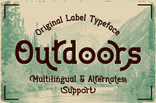Outdoors Vintage Label Font