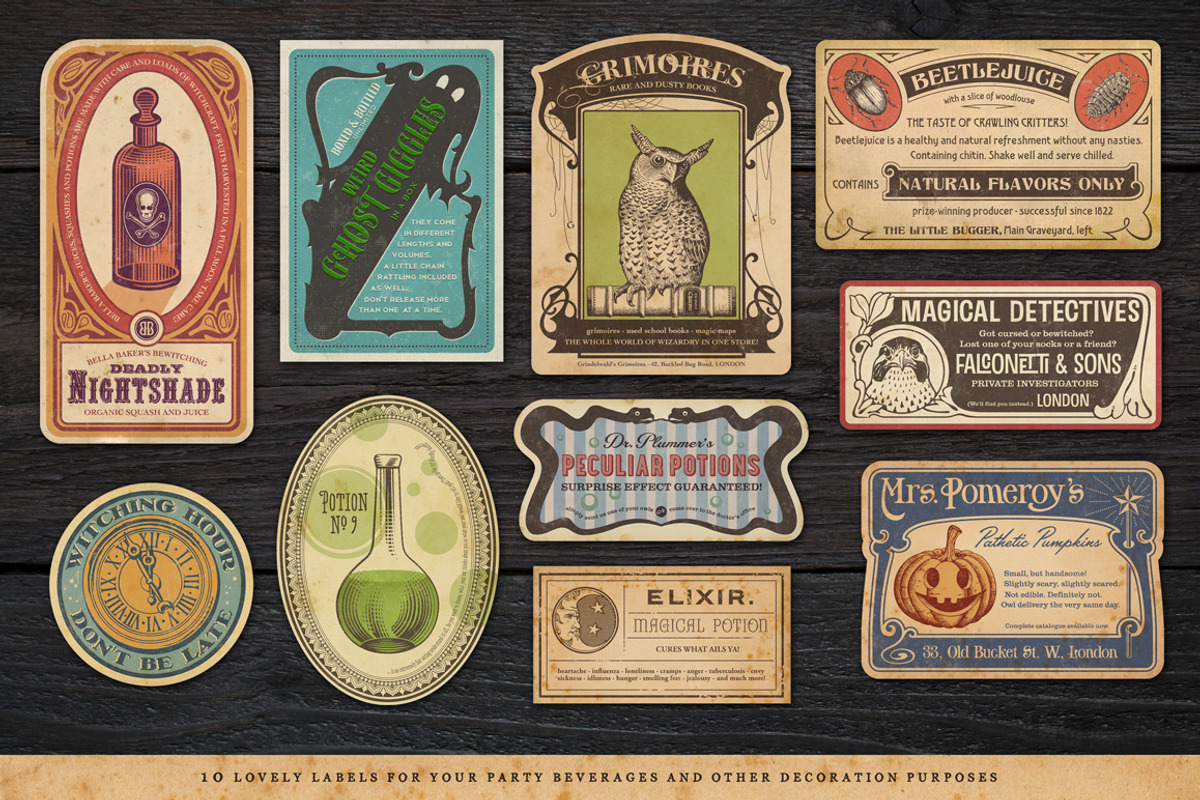 The Magical Halloween Party Kit, a Decorative Illustration by Anja Kaiser (Photo 2 of 6)