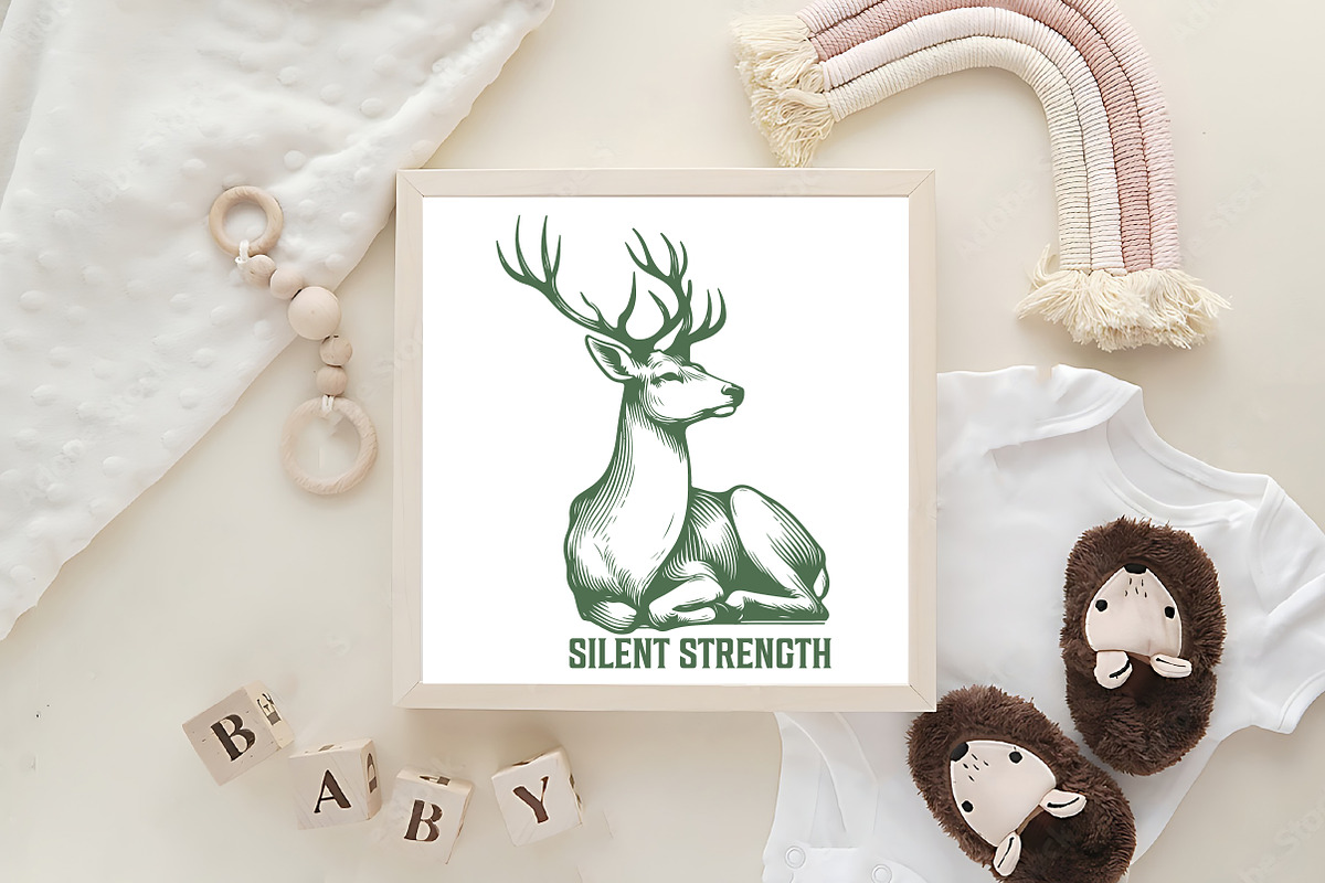 Elegant Deer Logo Illustration, an Illustration by Pixels.Craft (Photo 4 of 7)