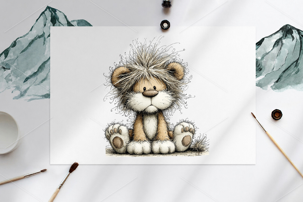 Watercolor Safari Jungle Animals PNG, a Seasonal Illustration by Canvas Craft (Photo 9 of 10)