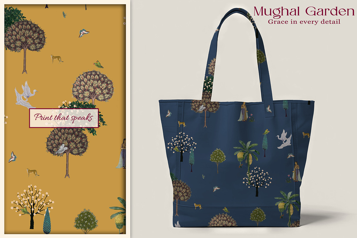 Mughal Garden Prints & Patterns, a Pattern Graphic by GND ART STUDIO (Photo 4 of 8)