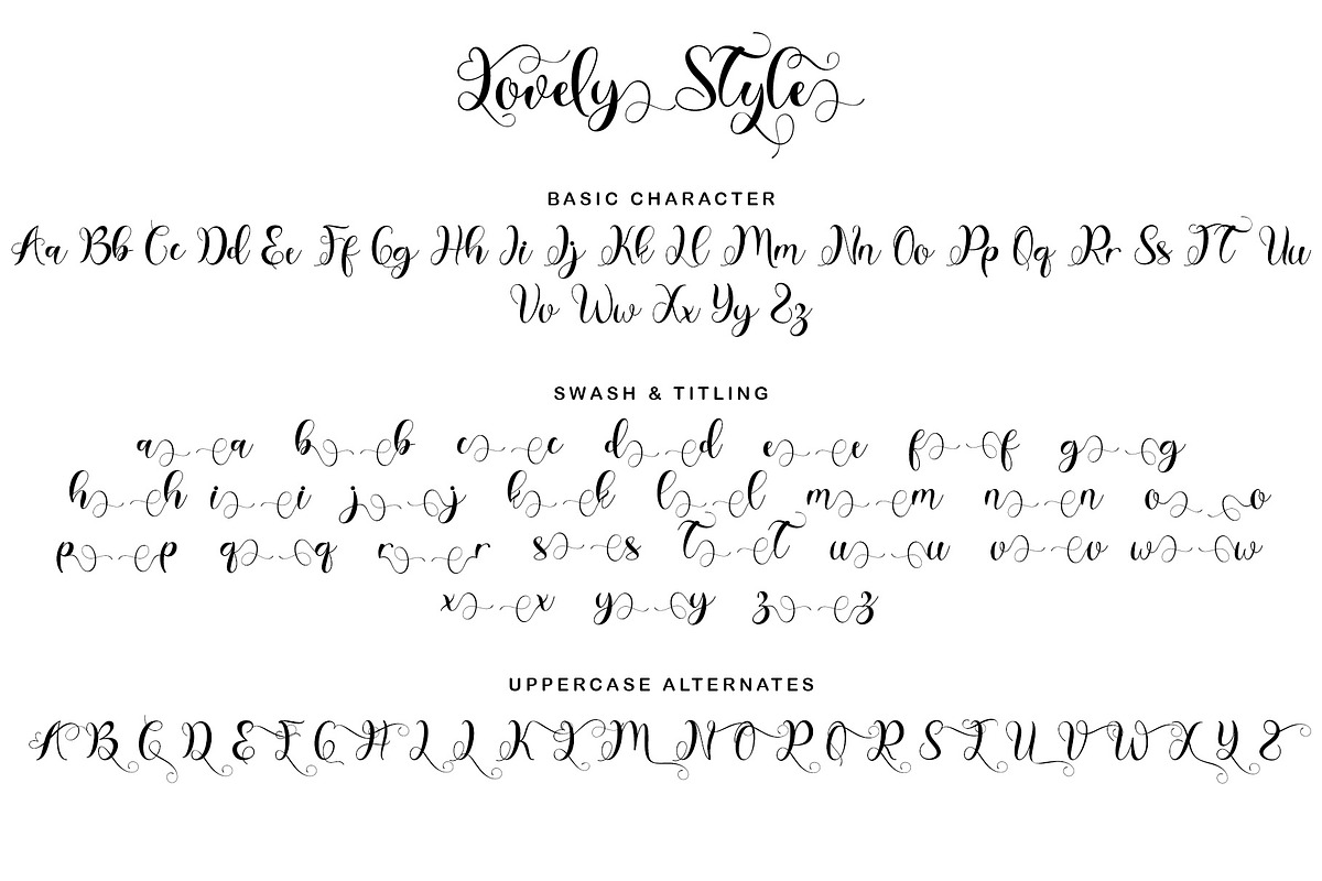 Lovely Style, a Script Font by Yoga Letter (Photo 7 of 8)