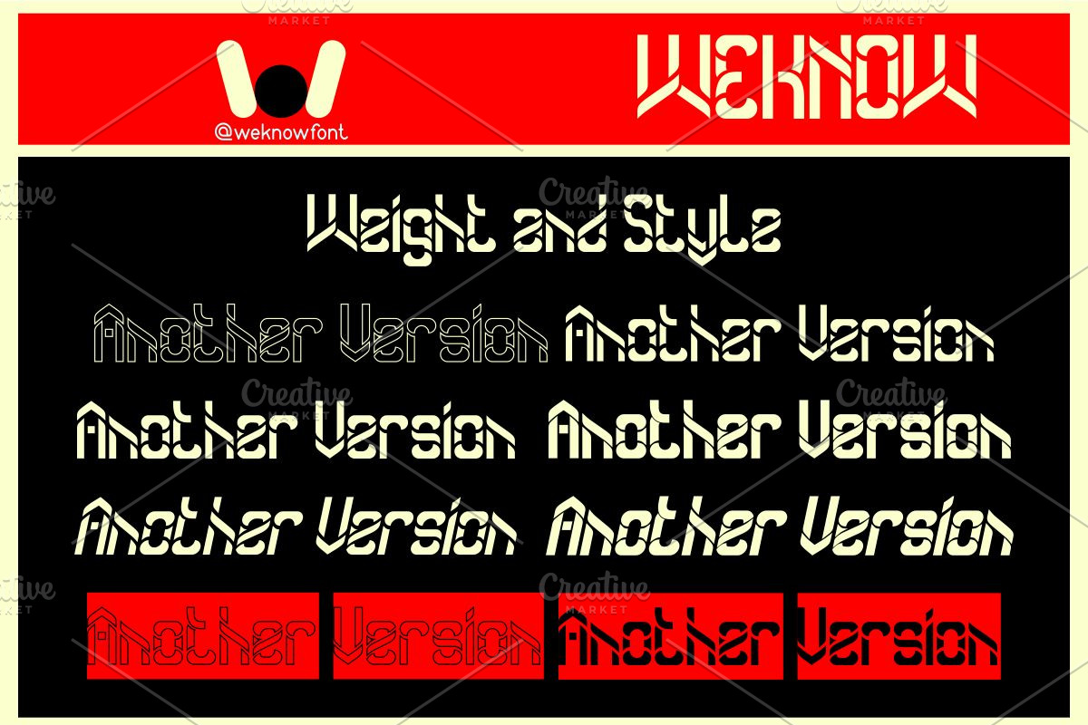 Another Version font, a Font by weknow (Photo 7 of 8)