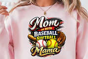 Mom Of Both Baseball Softball PNG, a Graphic by Vector Portal (Thumbnail 4 of 9)