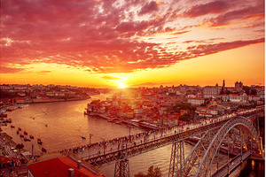 Scenic view of Porto city during, an Architecture Photo by Nature and travel