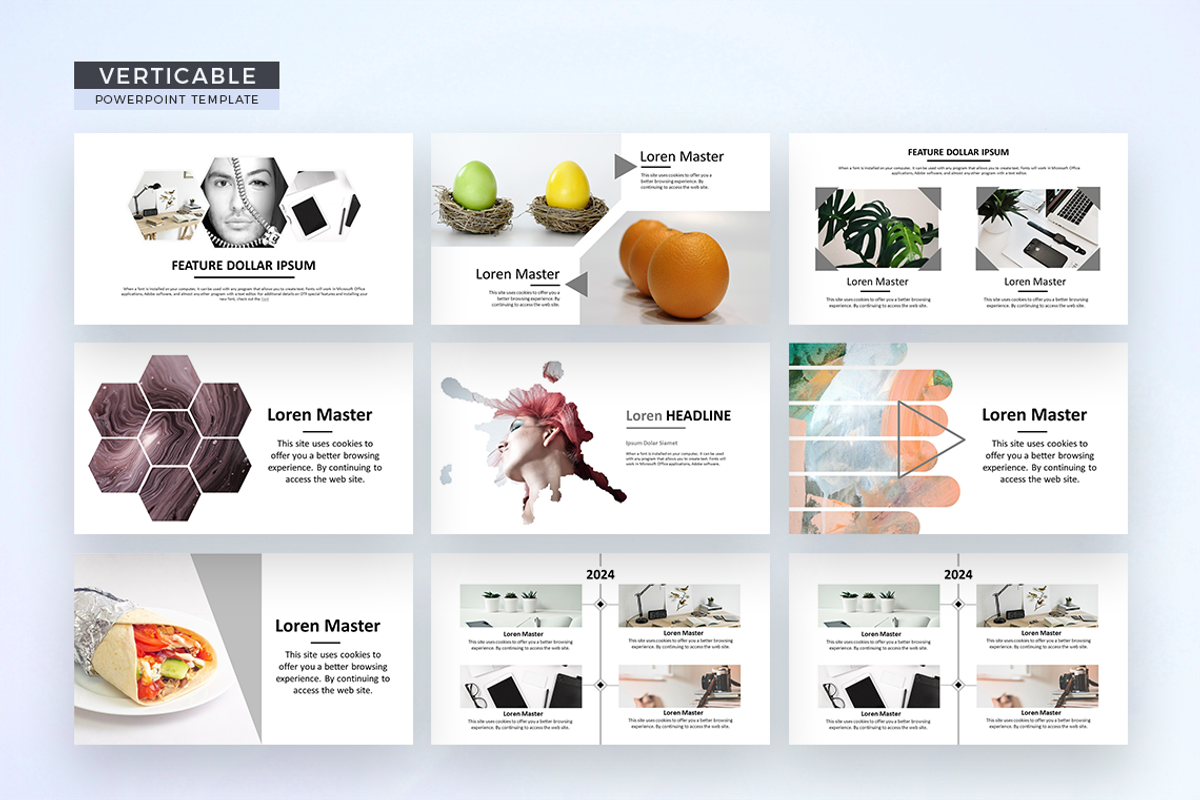 Verticable- Powerpoint Template, a Presentation Template by UnicodeID