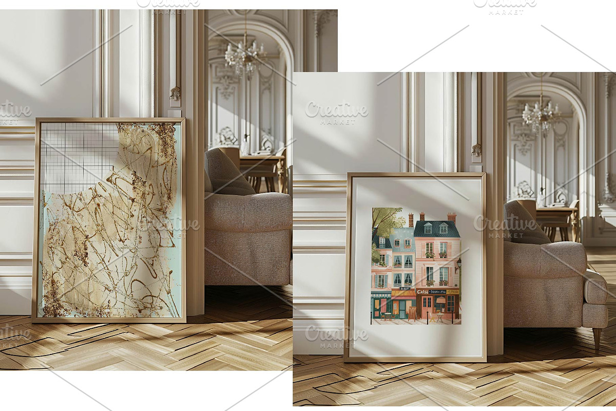 CLOSE UP Elegant Parisian Interior, a Household Mockup by MOAROShop (Photo 6 of 6)