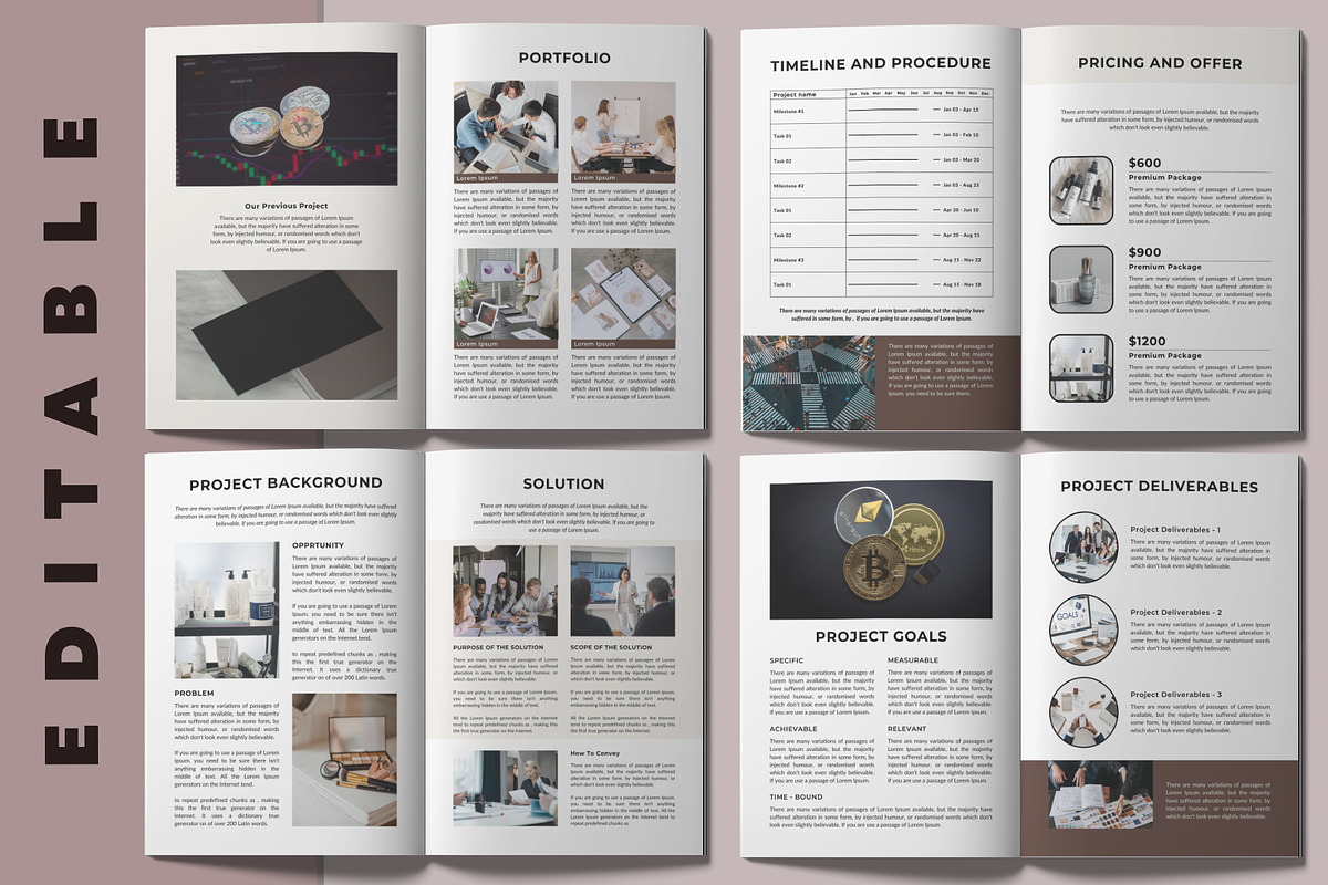 Canva Project Proposal, a Brochure Template by DesignByStore (Photo 5 of 6)