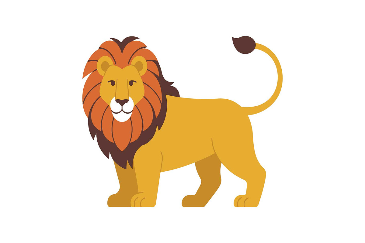 Royal Lion Head Cartoon Clipart, an Object Graphic by jahid234 (Photo 14 of 16)