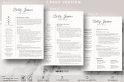 Cover Letter Template + Resume, CV, a Resume Template by HIRED Design Studio (Thumbnail 3 of 11)