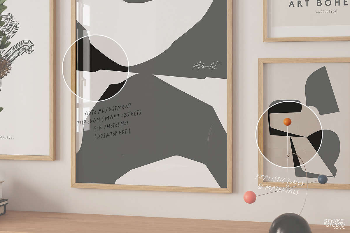 VIVID TABLEAUX | art frame mockup, a Household Mockup by Stykke Studio (Photo 4 of 12)
