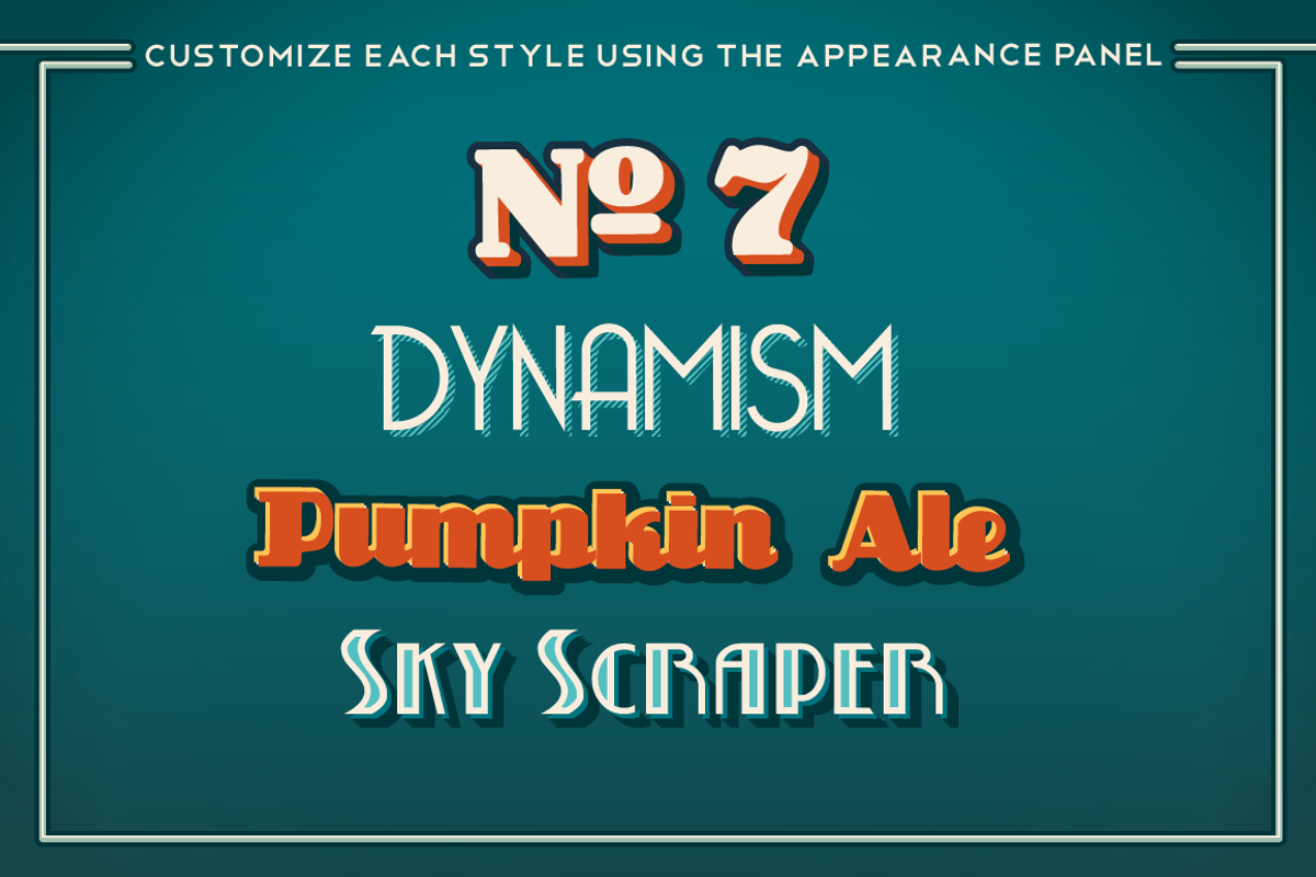 3D Vintage Graphic Style Pack, a Brushes & More by Vectricity Designs (Photo 2 of 5)