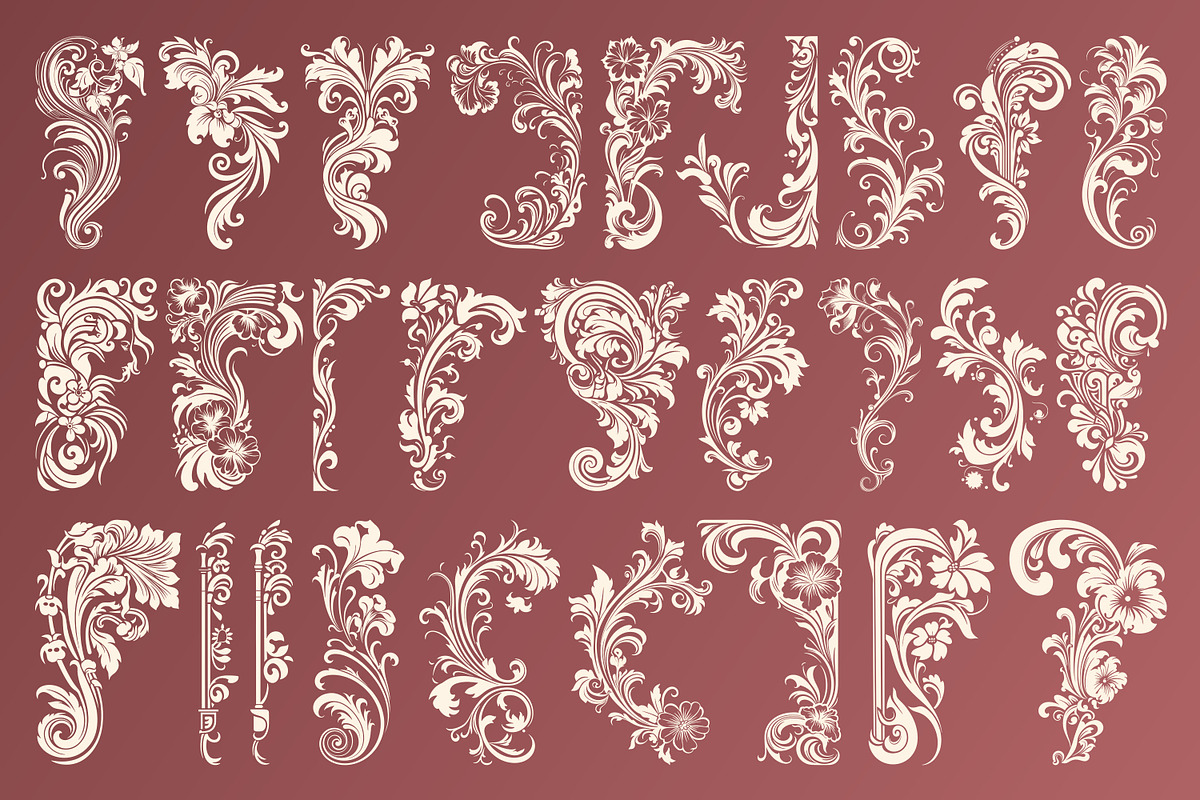 104 Art Nouveau Corners and Frames, a Decorative Illustration by Stanislav Kharchevskyi (Photo 2 of 6)