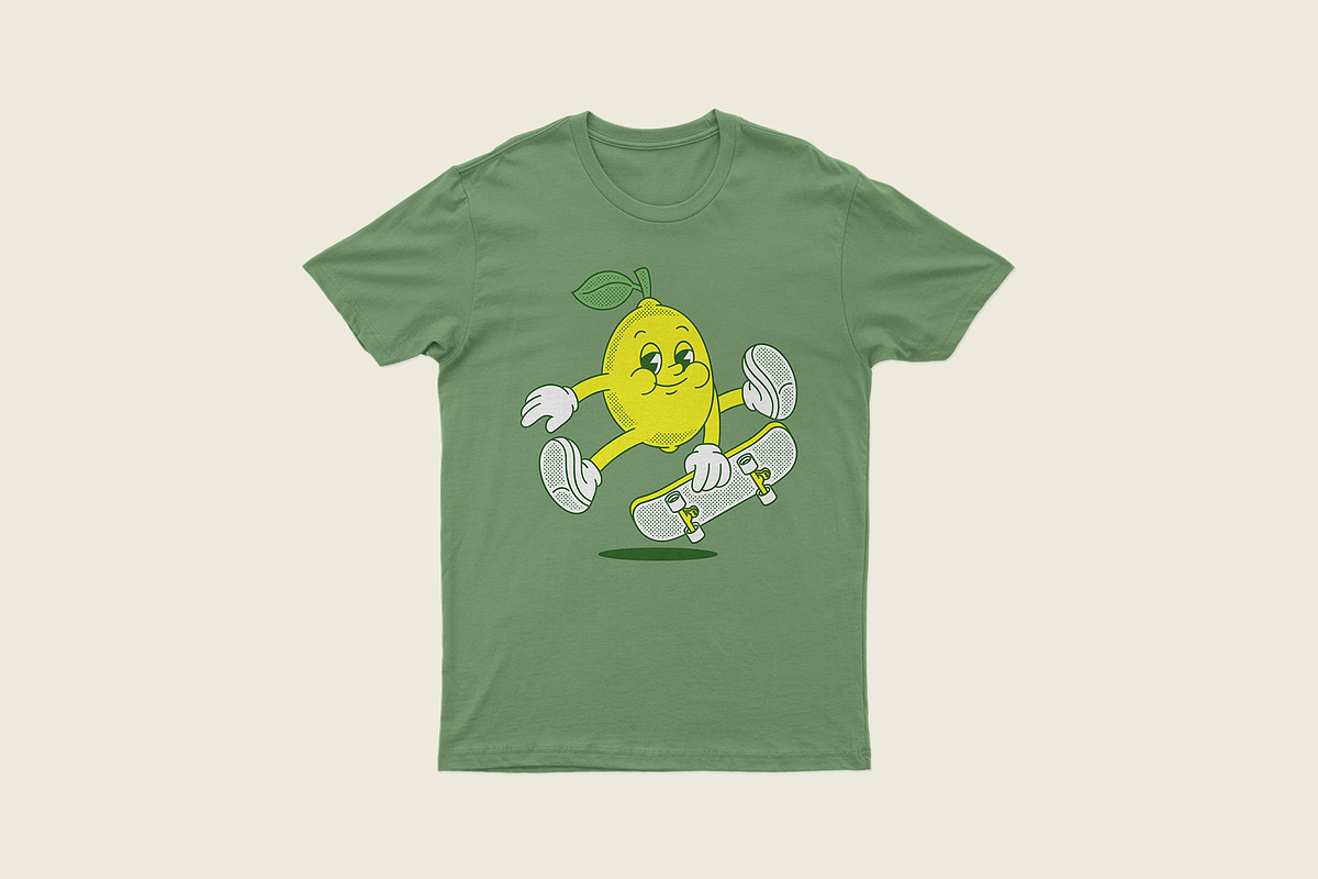 Lemon Fruit Cartoon Character, a Food Illustration by ™Creasi (Photo 6 of 7)