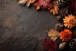 Autumnal arrangement with flowers le, a Photo by Pixeness Studio