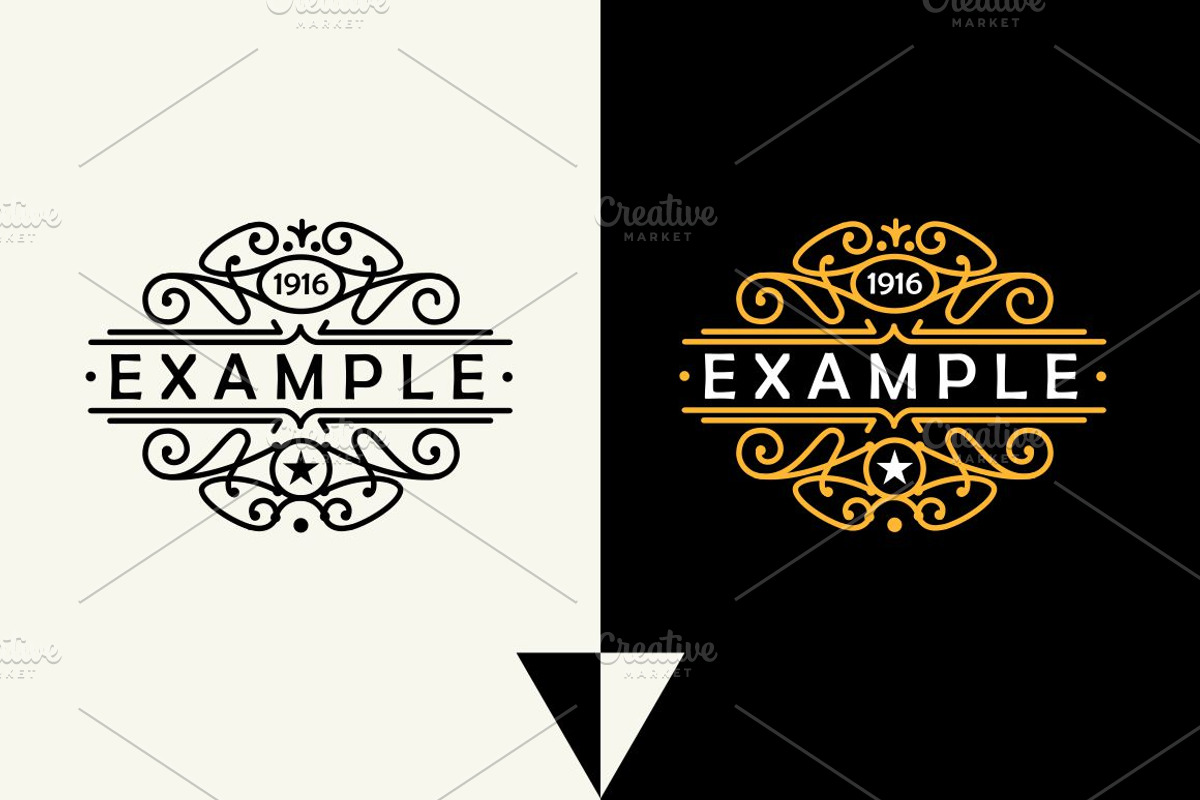 5 Art Nouveau Labels, a Branding & Logo Template by Pgmart (Photo 6 of 6)