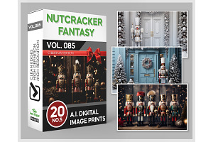 20 Nutcracker Christmas Backdrop, a Background Photo by KenScape