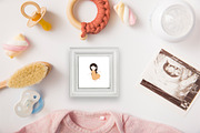 VIRGO Baby, Zodiac sign clipart, an Object Graphic by DysenkaArt (Thumbnail 3 of 3)