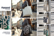 T-Shirt & Tote Bag Mockups Vol. 2, a Shirt Mockup by BMACHINA Labs. (Thumbnail 5 of 6)
