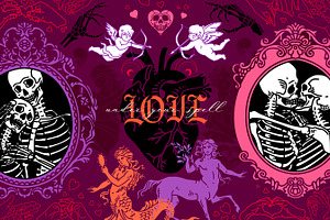 Dark Valentine. Romantic Halloween