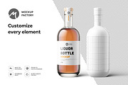 Liquor Bottle Mockup, a Packaging Mockup by Mockup Factory (Thumbnail 2 of 3)