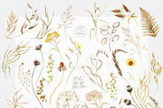 Wildflower fall watercolor clipart, a Decorative Illustration by ReachDreams (Thumbnail 2 of 10)