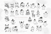 Doodle Christmas Svg png lineart 128, an Illustration by Drawberx (Thumbnail 4 of 11)