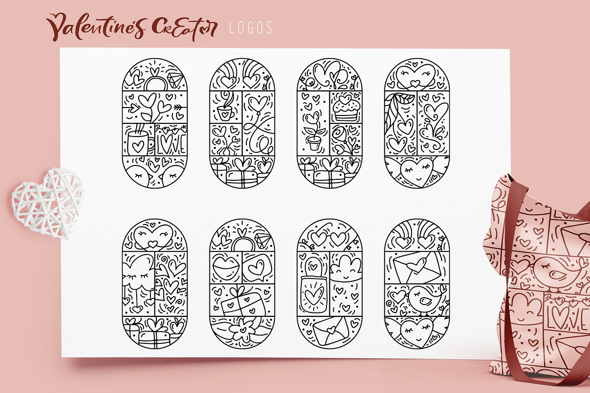 Valentine`s Creator Logo Vector SVG, an Object Graphic by Happy Letters (Photo 4 of 13)