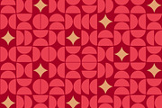 Christmas Bauhaus Seamless Pattern, a Pattern Graphic by Elena Pimukova (Thumbnail 2 of 4)