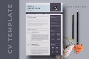 Minimal Resume Template, a Resume Template by X-Type (Thumbnail 1 of 4)