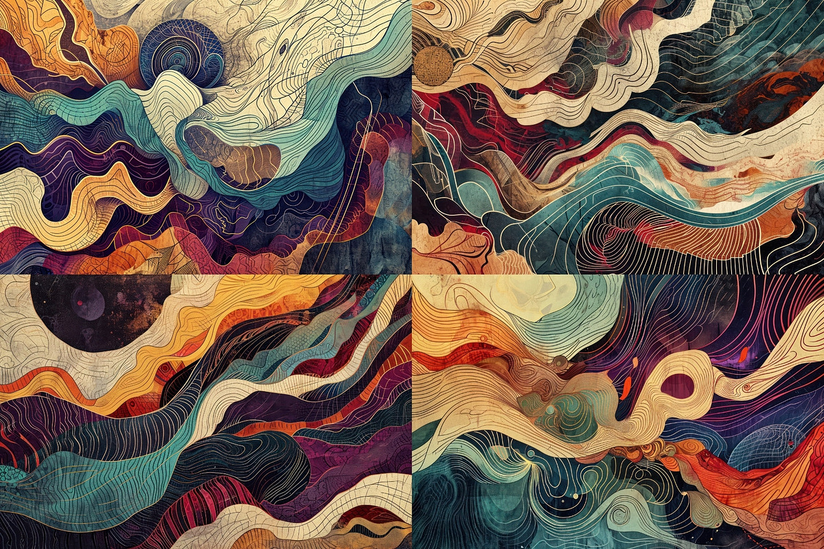 16 Harmony Sound Wave Illustrations, a Background Graphic by HipFonts (Photo 3 of 5)