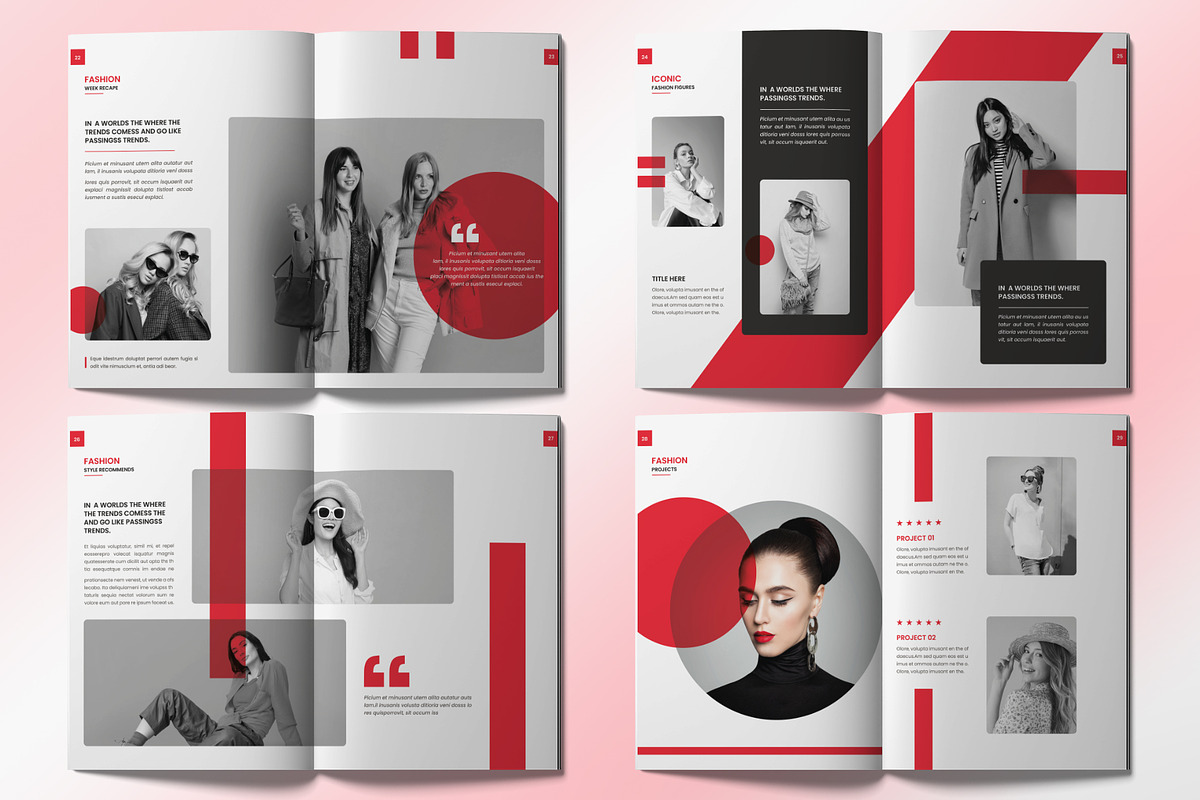 Fashion Magazine Template, a Magazine Template by graphypix (Photo 8 of 9)